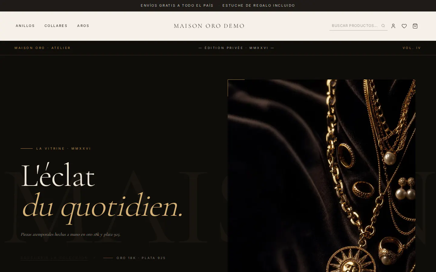 Plantilla MAISON ORO de Woflox