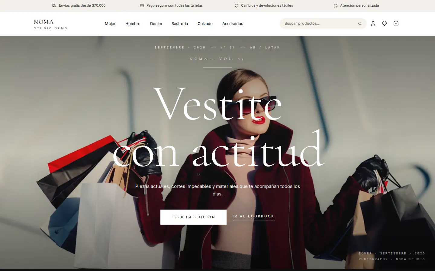 Plantilla NOMA STUDIO de Woflox