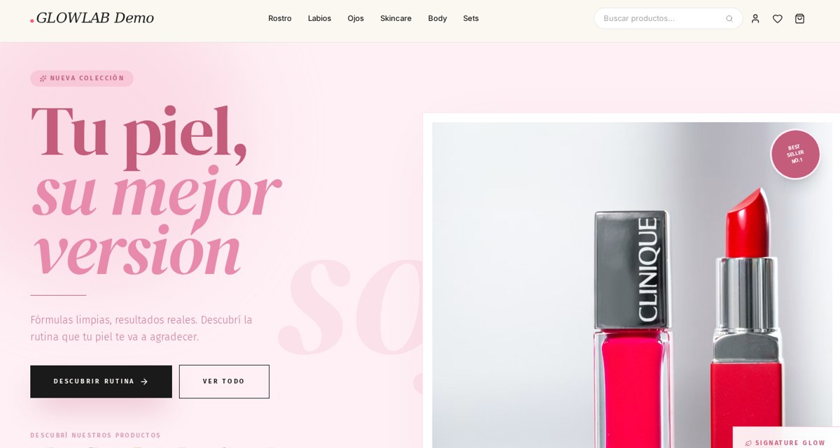 Template GLOWLAB — Beauty & Skincare