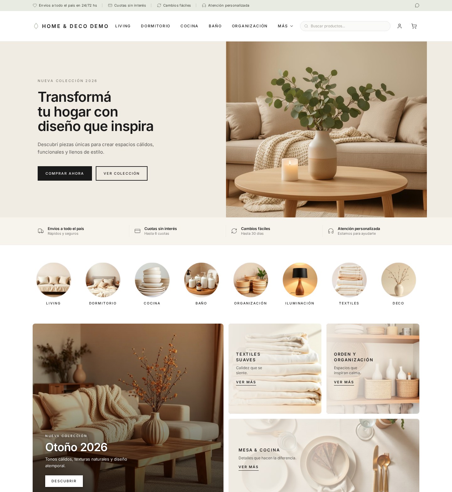 Template Hogar & Deco